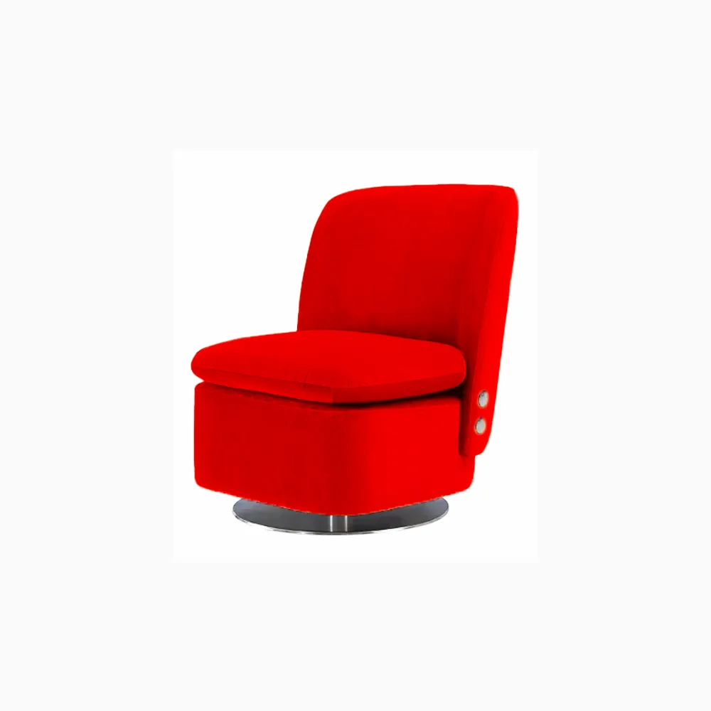 POLTRONA CLIO - VELLUTO ROSSO