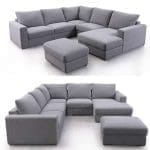 DIVANO SOFOCLE: 279 x 278 x 87cm