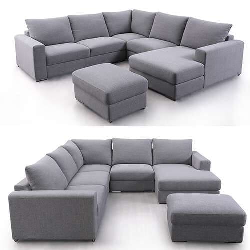 DIVANO SOFOCLE: 279 x 278 x 87cm