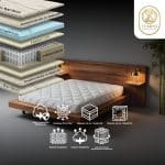 Materasso Tempo Bamboo singolo 80 cm, Memory 4,5 cm, 700 molle, a 9 zone.