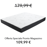 Materasso Tempo Bamboo singolo 80 cm, Memory 4,5 cm, 700 molle, a 9 zone.