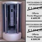 DOCCIA DELICE CON VAPORIZZATORE, 80 x 80 x h 215 cm