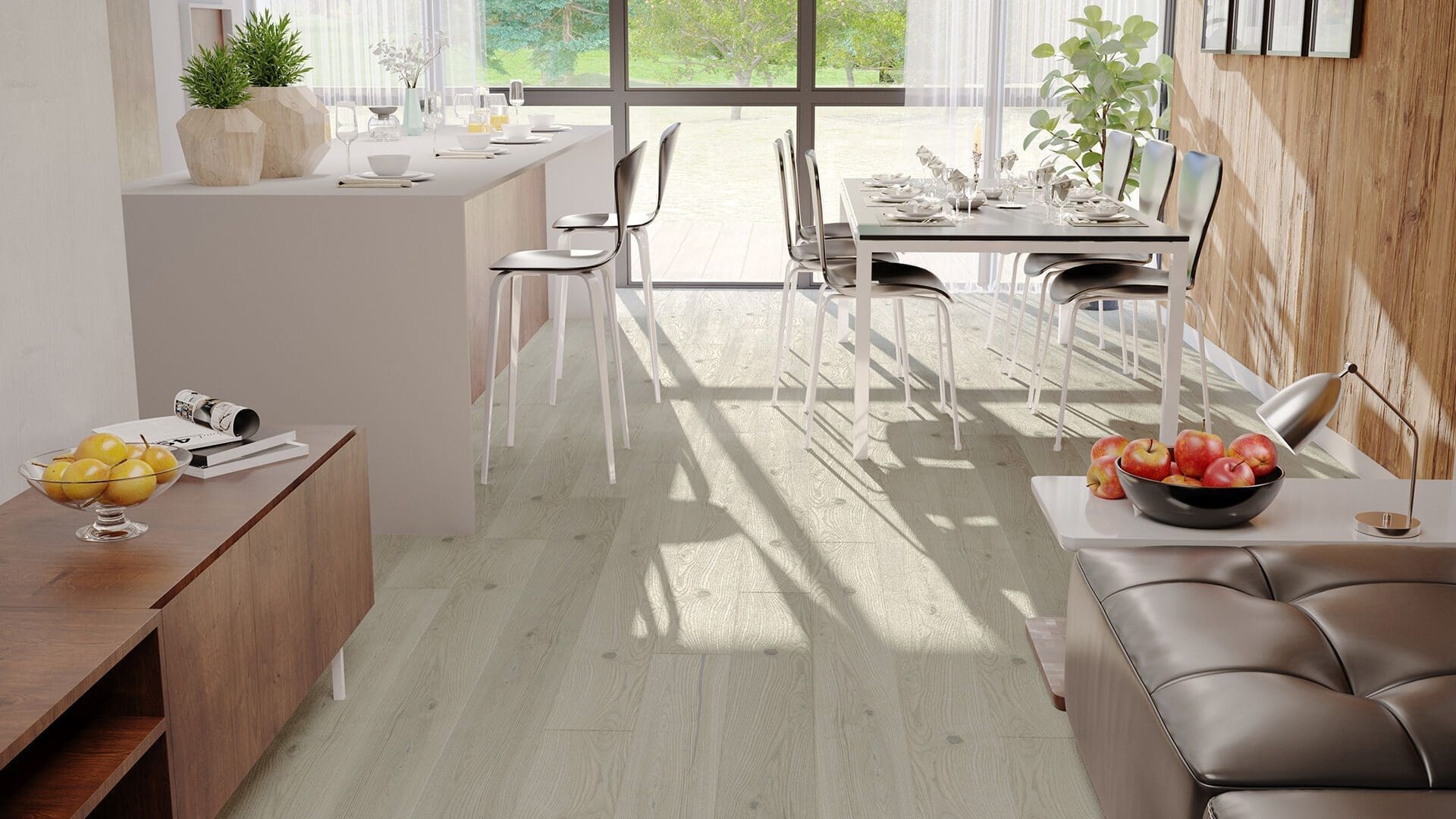 PARQUET PREFINITI – Frassino 1 Strip – Verniciato Opaco Grigio – Spazzolato