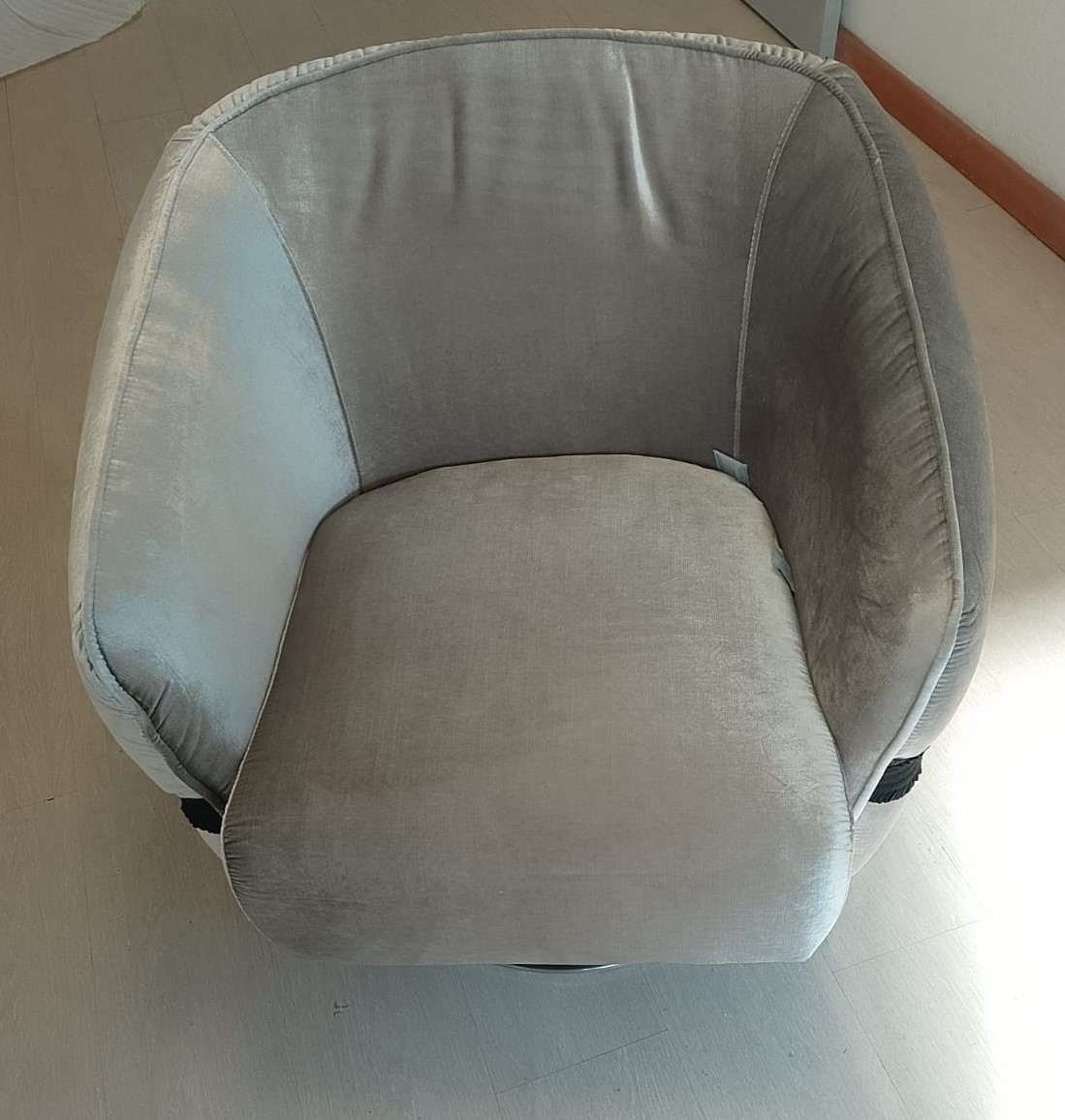 POLTRONA FANNY – VELLUTO GRIGIO