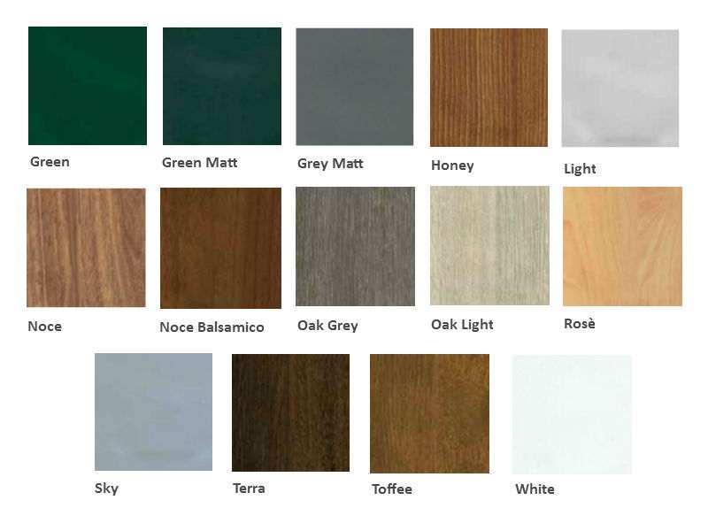 Pannello di rivestimento per blindo in HDF rivestiti on pellicola Renolit, ideale per esterni