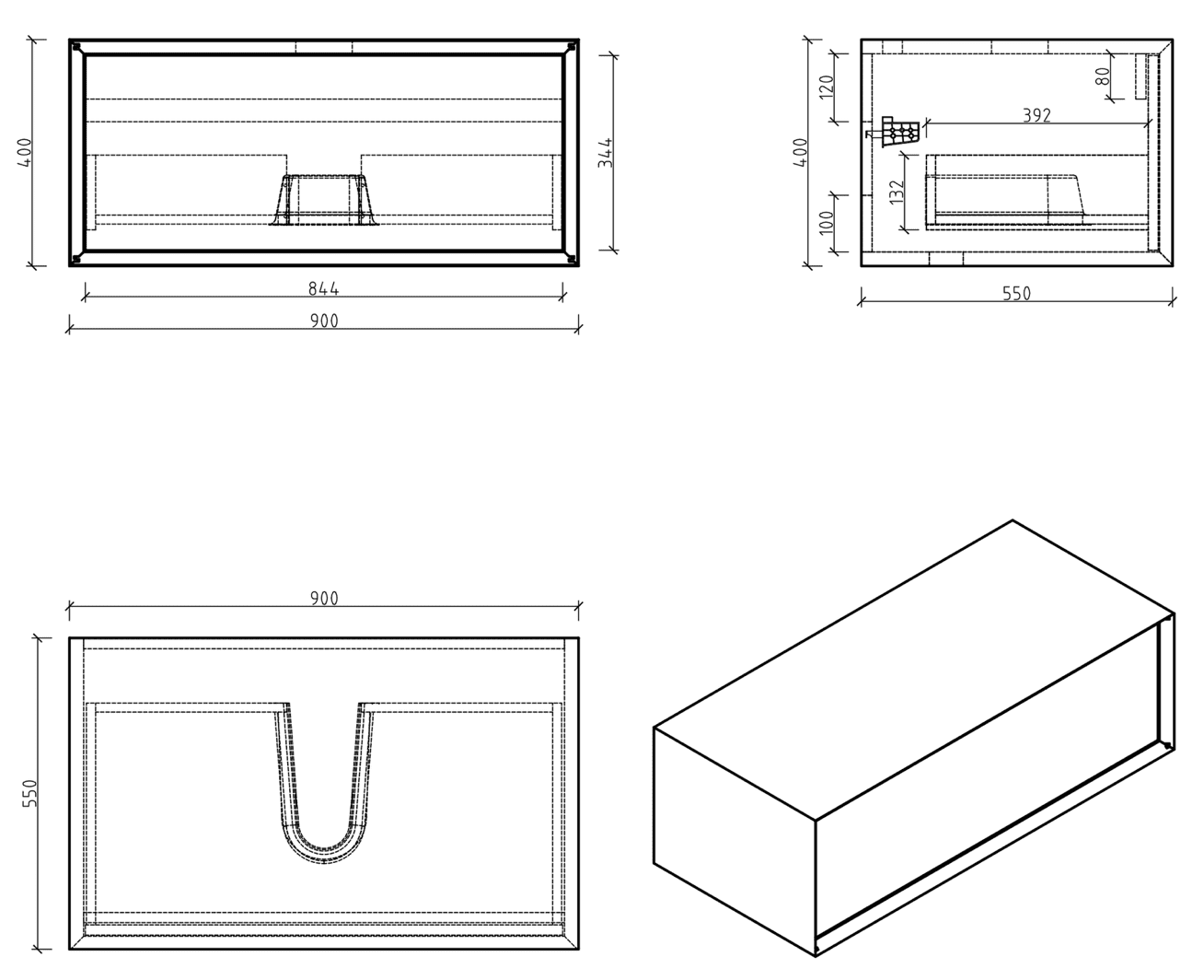 MOBILI DA BAGNO COSMO 750