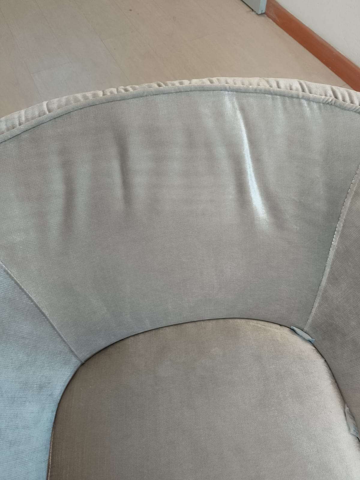 POLTRONA FANNY – VELLUTO GRIGIO