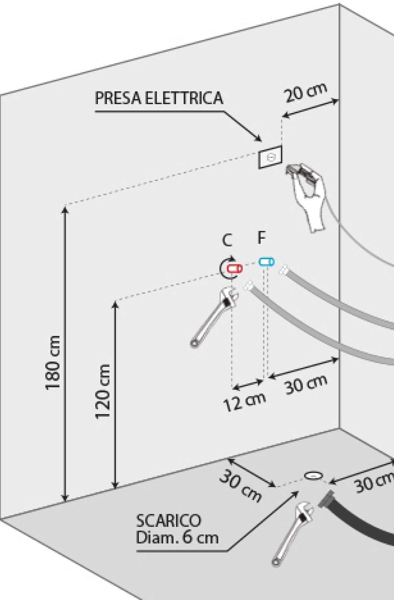 Doccia Eden con Vaporizzatore – 90 x 90 x h 210 cm / 80 x 80 x h 210cm