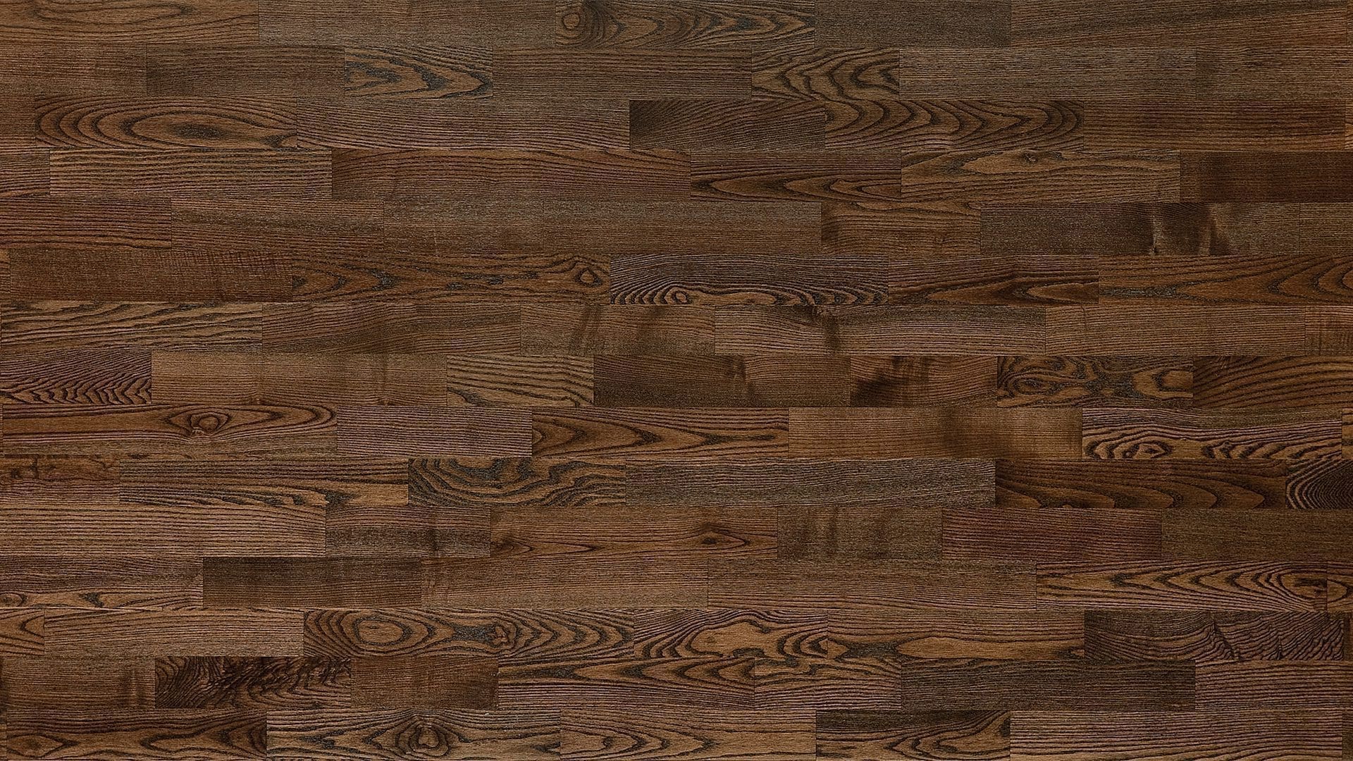 PARQUET PREFINITI – Rovere 3 Strip – Caffè – Verniciato Opaco – Spazzolato