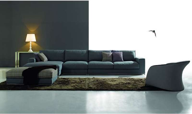 Modern european style contemporary modular fabric sectional sofa