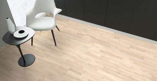 PARQUET PREFINITI – Rovere 3 Strip – Verniciato Bianco – Stock residuo: 7 mq – Offerta: € 106,65