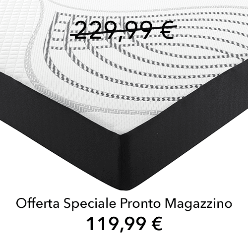 Materasso Hypnos Bio-Cotone ,Singolo 80 cm, Memory 5 cm, 15 Cm Foam 9 zone differenziate.