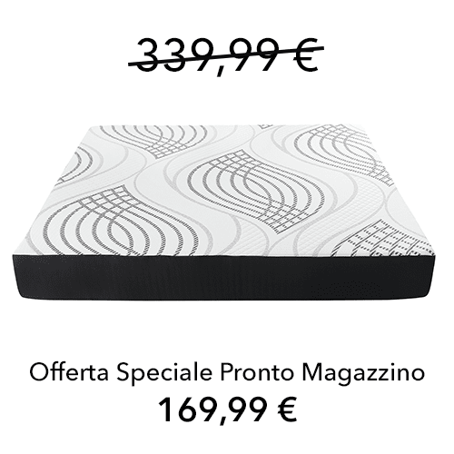 Materasso Hypnos Bio-Cotone, una piazza e mezzo 120 cm, Memory 5 cm, 9 zone portanza differenziata.