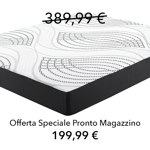 Materasso Hypnos Bio-Cotone, Matrimoniale 160 cm, Memory 5 cm, 9 zone portanza differenziata.