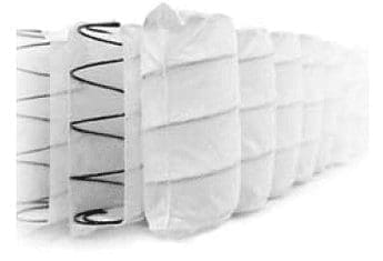 Materasso Morfeo Nanotech Breezy, Singolo 80 cm, Memory 7,3 cm,3000 Molle, 9 zone portanza differenziata