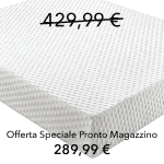 Materasso Emily Breezy 160 cm, Nanotecnologia Ioni Argento Fresco Estate, 7,3 cm Memory, 9 zone portanza differenziata.