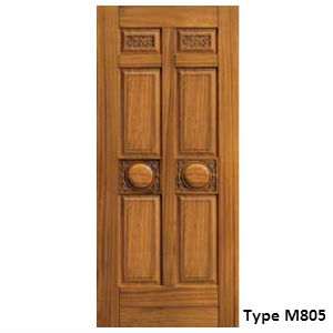 Pannello di rivestimento per blindo in legno massello con bugne