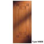 Pannello di rivestimento per blindo in legno massello con bugne