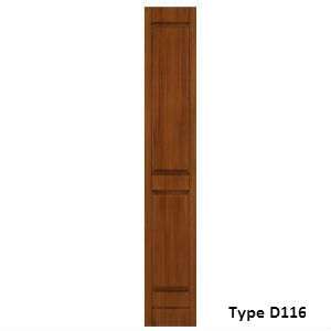 Pannello di rivestimento per blindo pantografati in legno a fibre parallele e m.d.f. idrofugo laccato, ideale per esterni