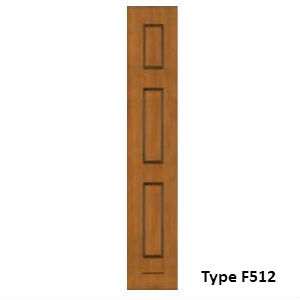 Pannello di rivestimento per blindo pantografato in legno a fibre parallele e pannelli in m.d.f. laccati, ideale per esterni