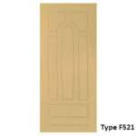 Pannello di rivestimento per blindo pantografato in legno a fibre parallele e pannelli in m.d.f. laccati, ideale per esterni