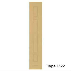 Pannello di rivestimento per blindo pantografato in legno a fibre parallele e pannelli in m.d.f. laccati, ideale per esterni