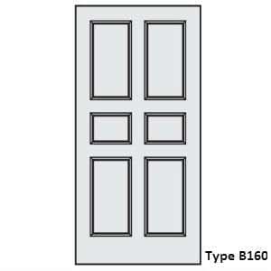 Pannello di rivestimento per blindo con bugne e cornici in massello applicate