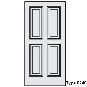 Pannello di rivestimento per blindo con bugne e cornici in massello applicate