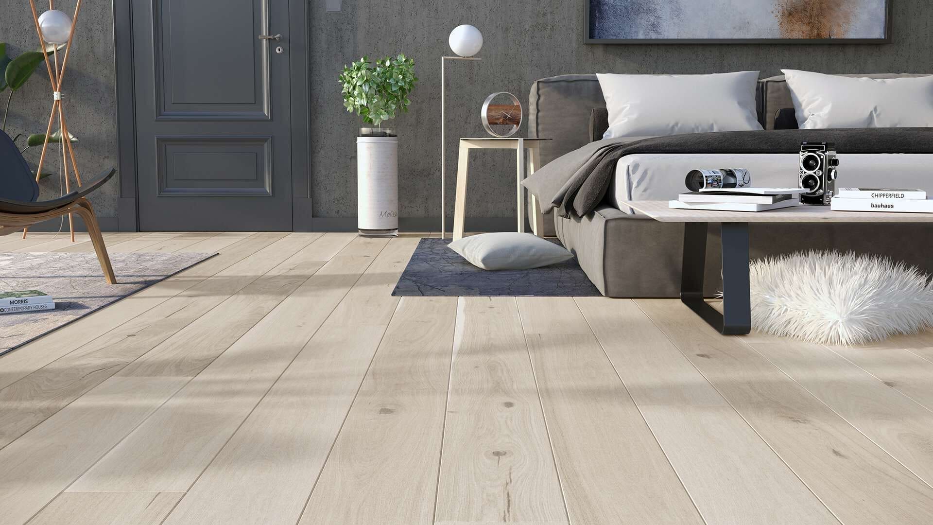 PARQUET PREFINITI – Rovere 1 Strip – Cappuccino – Spazzolato – Stock: 9,750mq – Offerta: € 219,38