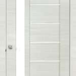 Porta Scorrevole Cortex 3D Bianco Line con Vetro