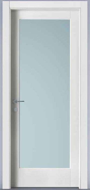 Porta Battente Laminato Ginestra con Vetro