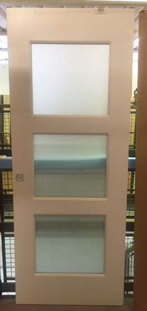 Porta Scorrevole Pegaso Laminato con Vetro