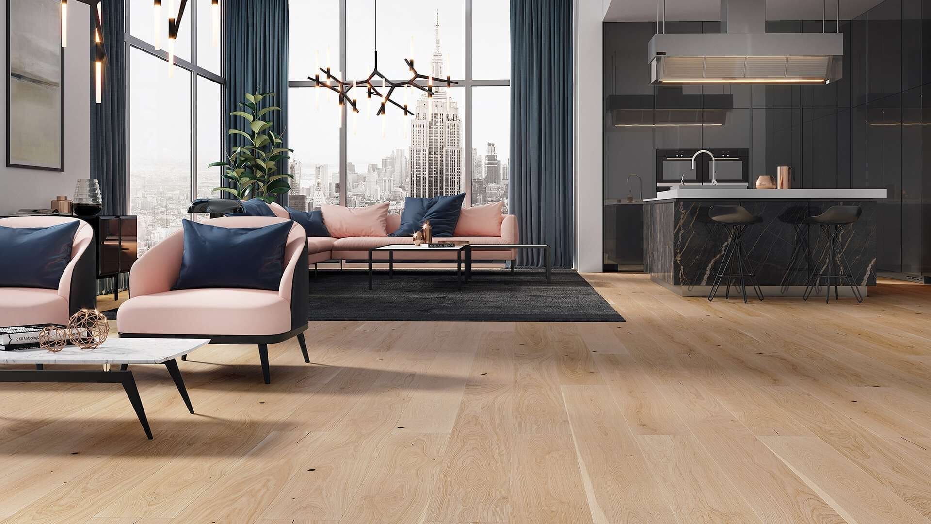 PARQUET PREFINITI – Rovere 1 Strip – Banana Olio Bianco – Verniciato Opaco – Spazzolato – Stock residuo: 8 mq – Offerta: € 173,46