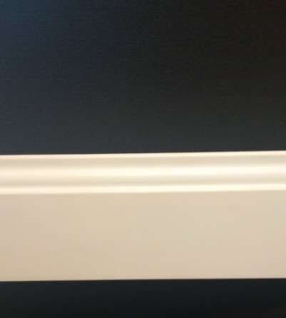 Battiscopa Legno Morciato Laccato Bianco