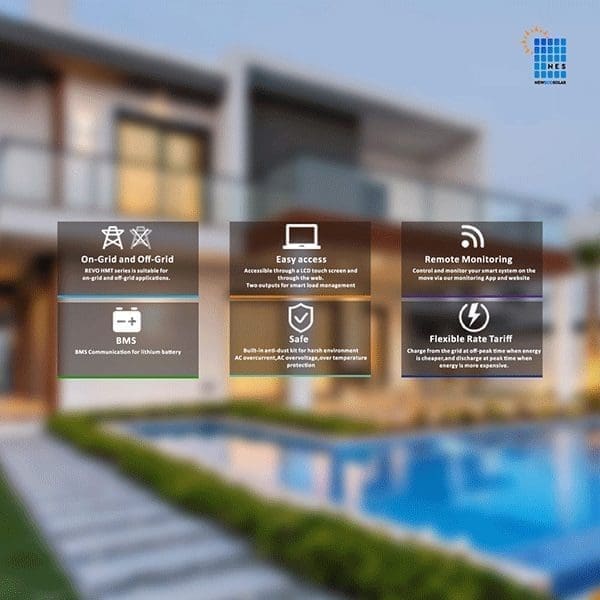 Revo HMT Series Hybrid On & Off Grid Energy Storage Soler Inverter 4-6KW