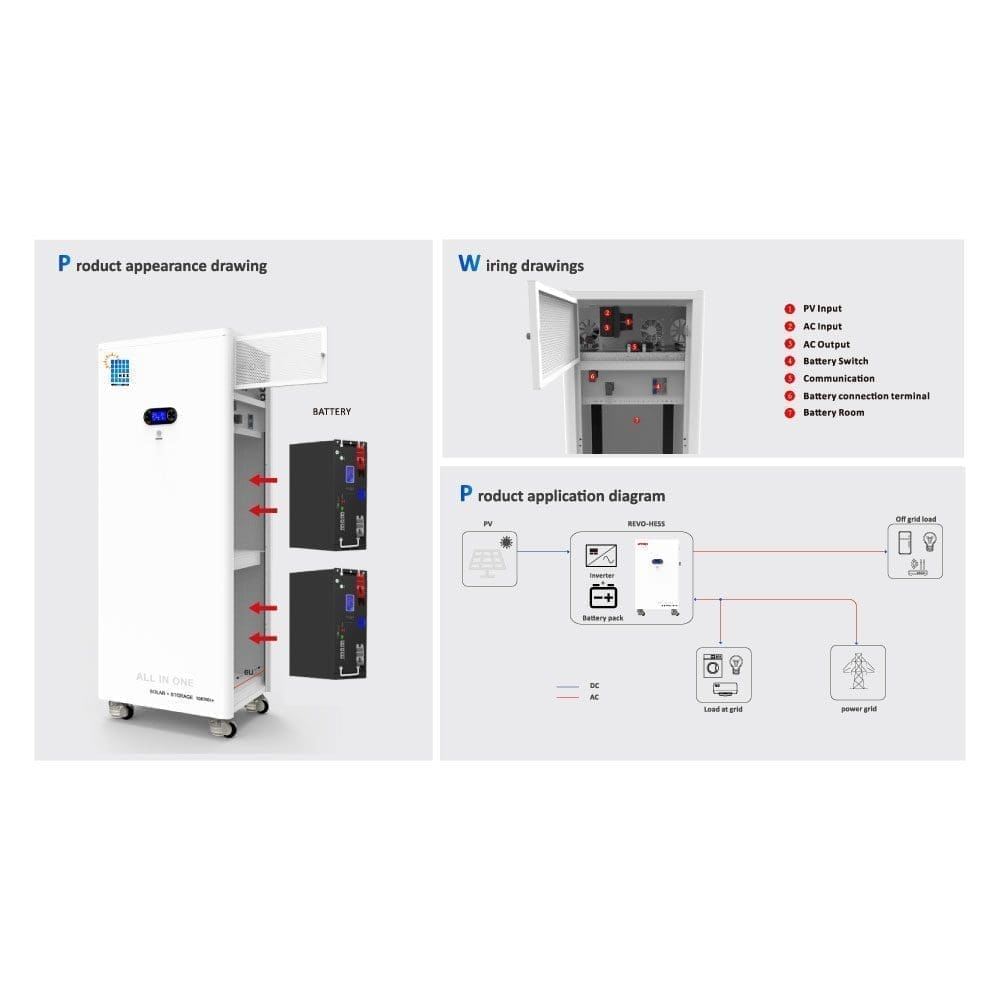Revo Hess Series Hybrid All In One 6-8KW 10KWH