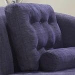 Elegante chaise longue moderna in tessuto viola