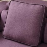 Divano componibile royal in tessuto viola con chaise longue