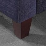 Elegante chaise longue moderna in tessuto viola