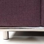 Divano componibile royal in tessuto viola con chaise longue