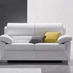 Pelle di anilina piena 3 Seater Hotel Sofabed