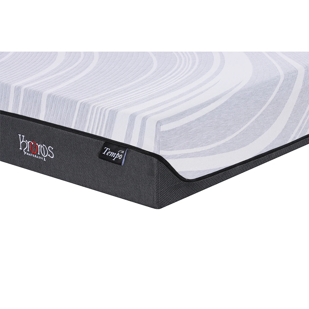 Materasso Tempo 90 cm x 190 cm una piazza e mezza, Memory 4 cm, 800 molle circa nel letto singolo, Tessuto in Bambù