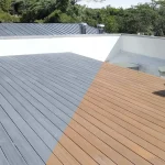 Pavimentazione per terrazze in WPC coestruso a colori misti, ecologica e anti-UV in legno plastico composito
