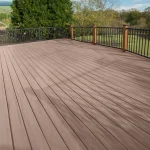 Pavimentazione per esterni in WPC coestruso con texture effetto legno Larghezza: 138 mm, Spessore: 23 mm