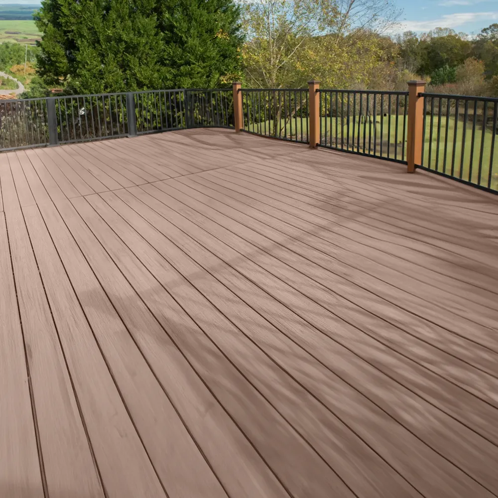 Pavimentazione per esterni in WPC coestruso con texture effetto legno Larghezza: 138 mm, Spessore: 23 mm
