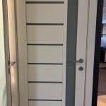 Porta Battente Laminato San Babila con Vetro