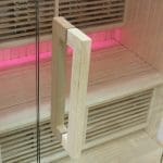 GENOVA – Sauna a Infrarossi con Design in Legno e Cristallo – 150x100x190 cm