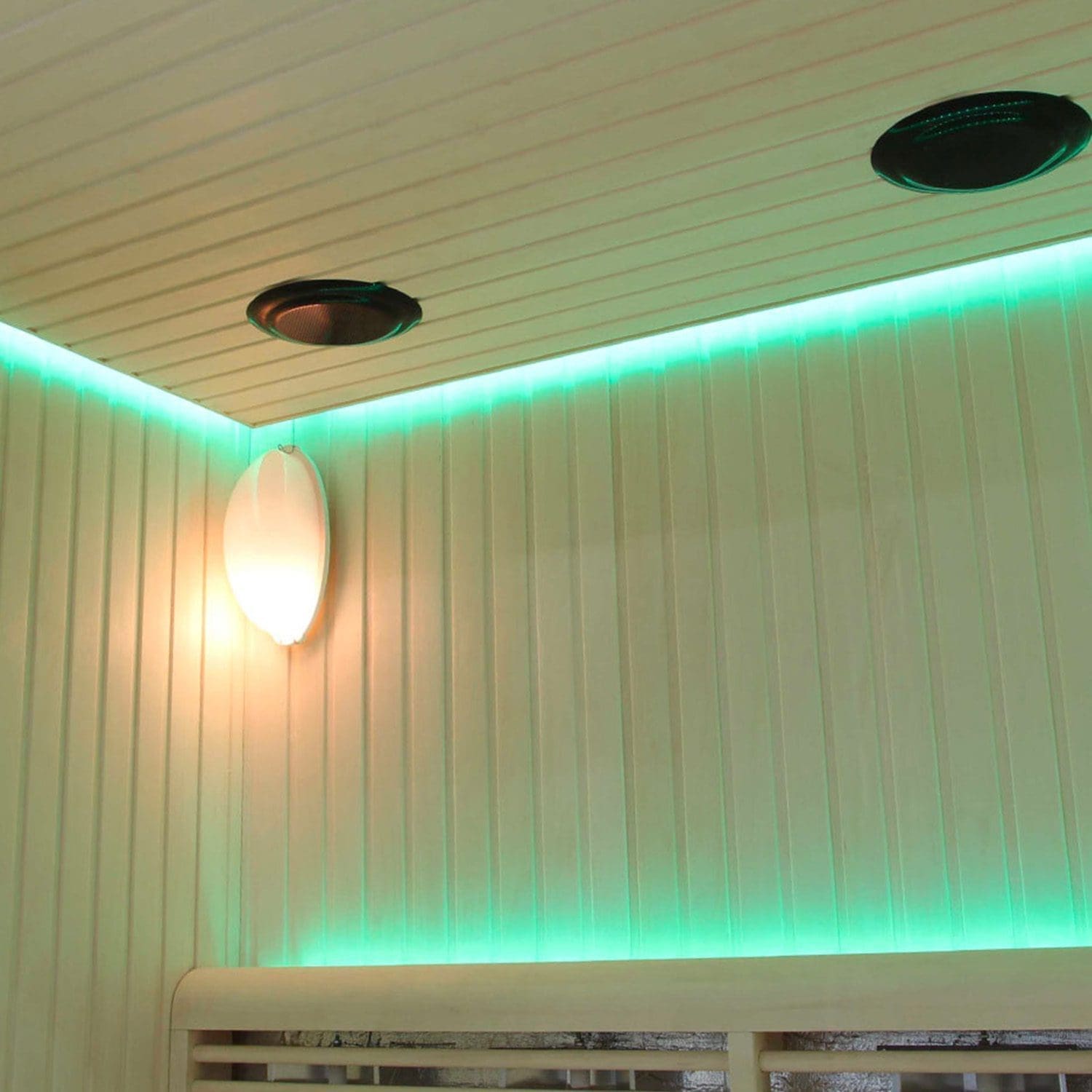 GENOVA – Sauna a Infrarossi con Design in Legno e Cristallo – 150x100x190 cm