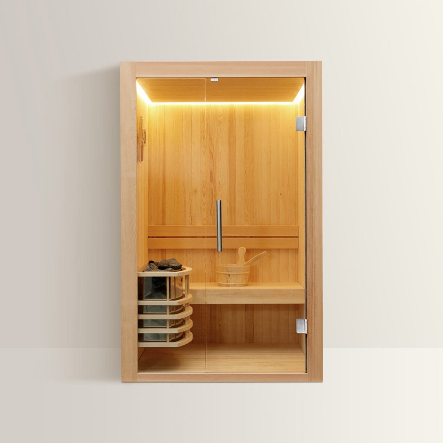 LEVANTO Sauna Finlandese – Benessere e Tecnologia Elegante – 150x120x190 cm