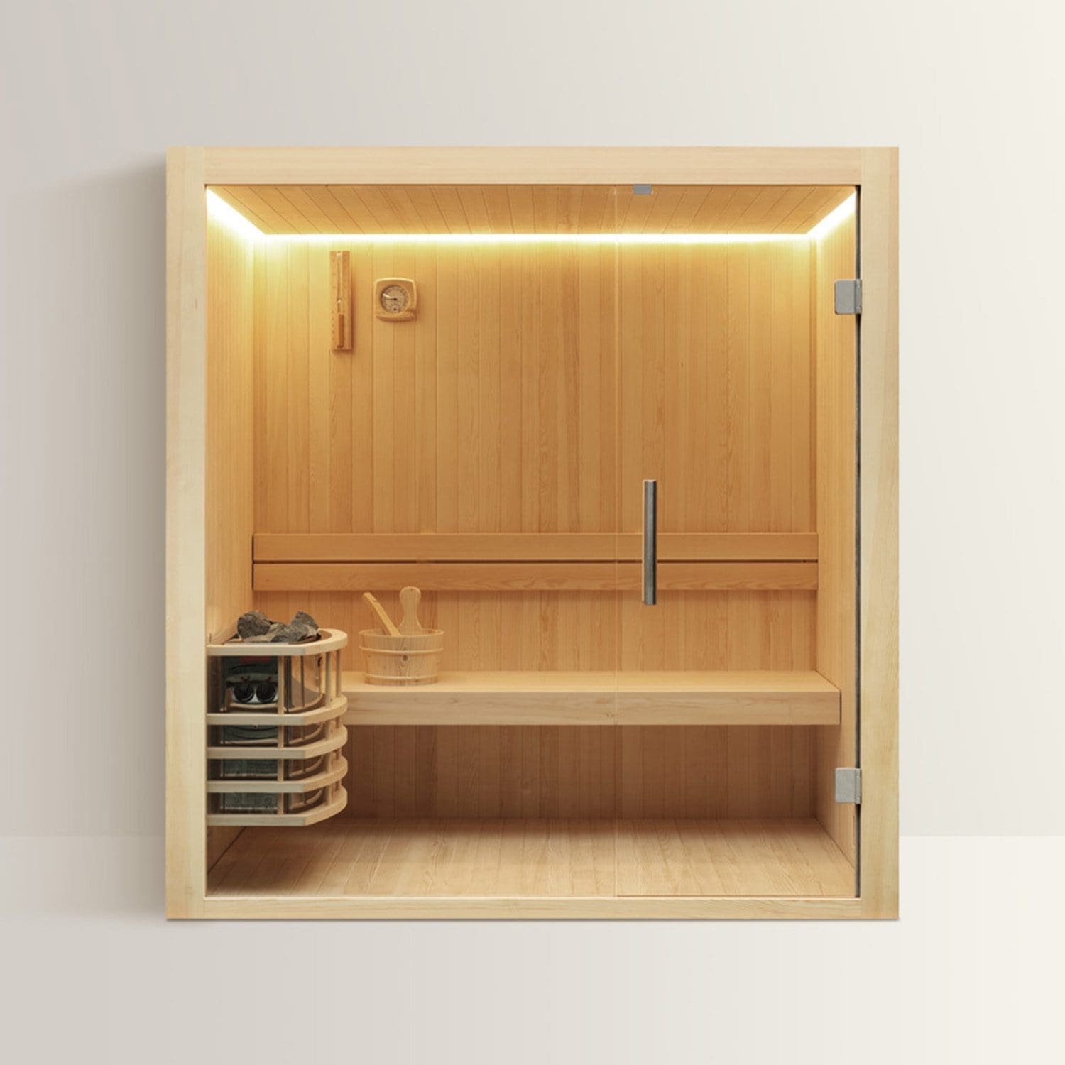 LEVANTO Sauna Finlandese – Benessere e Tecnologia Elegante – 150x120x190 cm